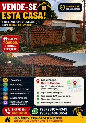 Venda de 2 imóvel ( 110 mil) e ( 59 mil)