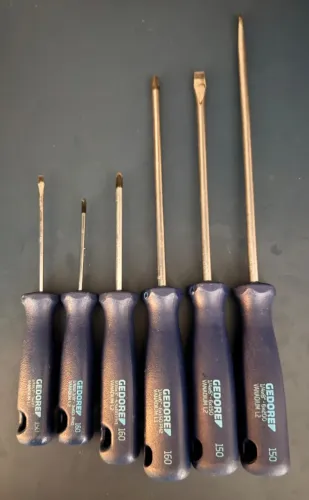 Conjunto de chaves de fenda e philips Gedore