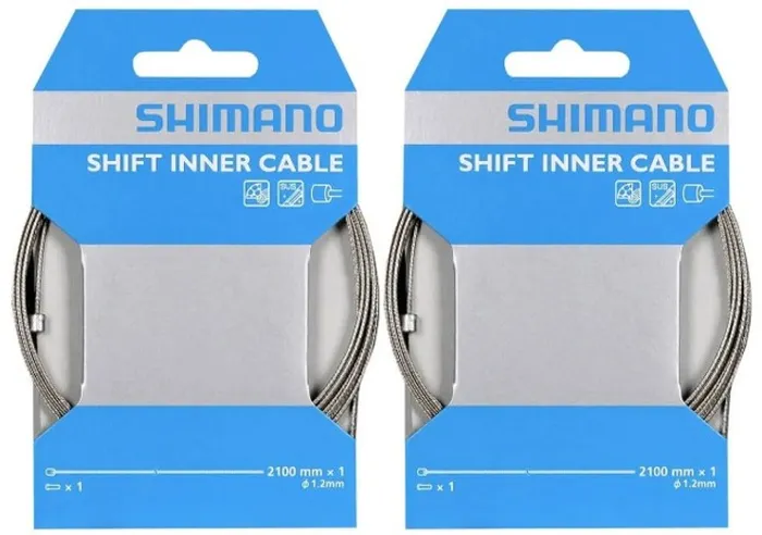 Cabo De Aço Shimano Câmbios De Marcha 2100mm - Kit Com 2 Un 8600