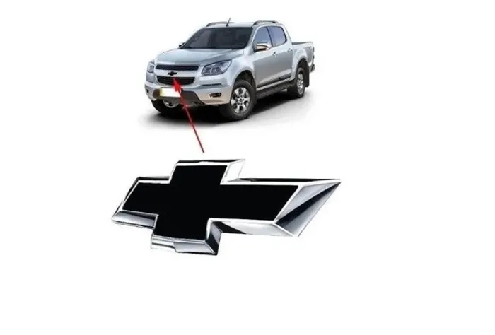 Emblema Gravada Preto Grade Radiador S10 2012 2013 a 17 2018 