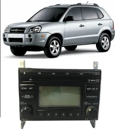 Radio Som Mp3 Original Hyundai Tucson 2007 2008 2009 2010 2011 2012
