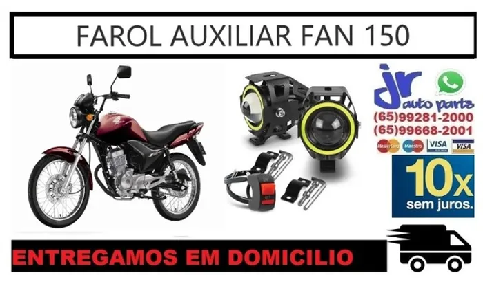 Par Farol de Milha LED Angel Eyes FAN 150 2012