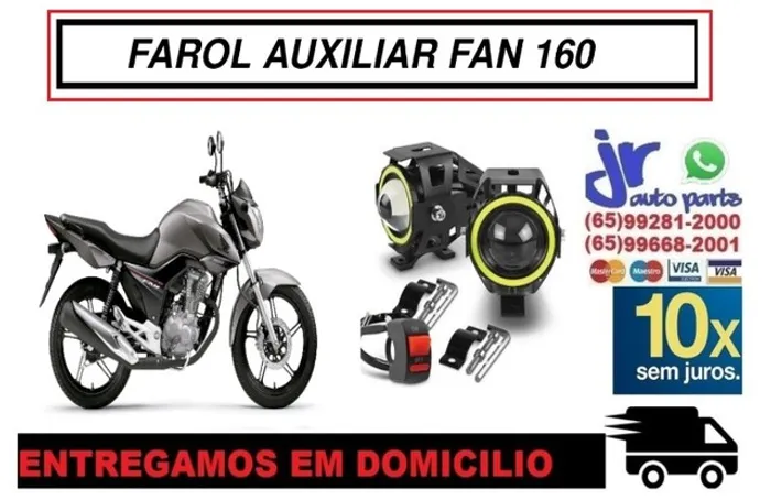 Par Farol de Milha LED Angel Eyes FAN 160 2016