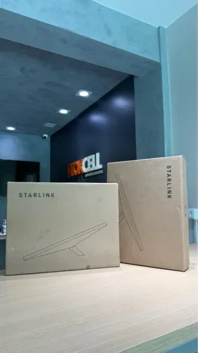 Antena Starlink Mini Nova Lacrada com NF 
