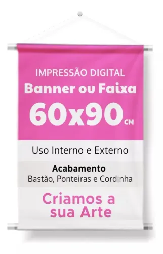Banner 60x90cm - Personalizado