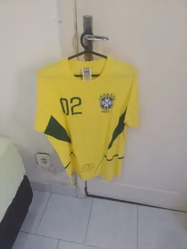 Camisa seleção brasileira 2002 pentacampeã mundial tamanho G