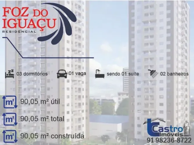 Foz do Iguaçu Residencial. 3/4. 1 ou 2 Vagas. C119