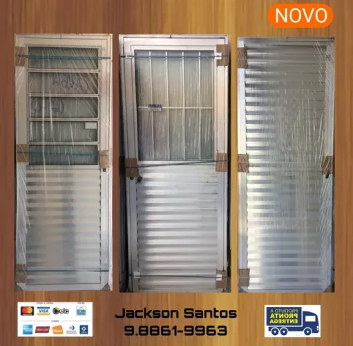 Porta de Alumínio na P.R.O.M.O.Ç.Ã.O (Novo)