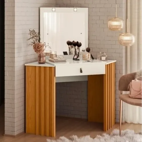 Camarim Canto Glitter Cinamono/Off White - MÓVEIS ALBATROZ