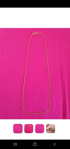 Corrente folheada 18k
