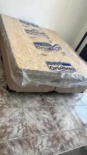 Cama box colchão e base (queen ) novo