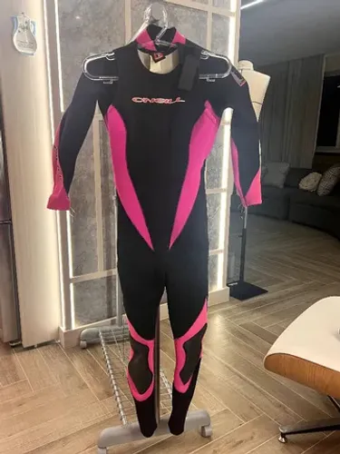 Roupa de Mergulho, duas peças, O'Neill, preta e rosa, Neoprene