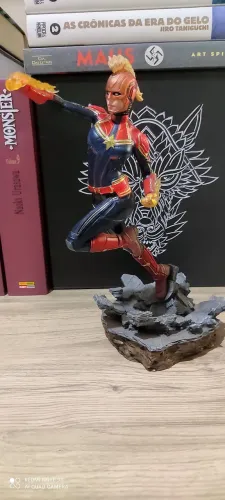 Capitã Marvel BDS Art Scale 1/10 - Iron Studios (MÁSCARA DESBOTADA)