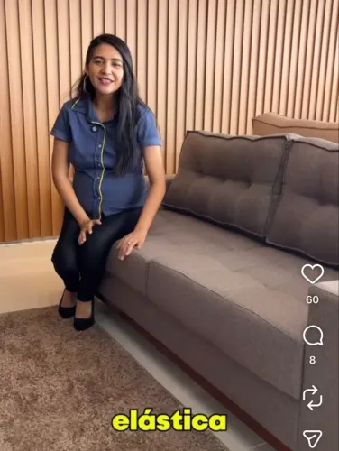 Sofá grafite de linho, espuma D33