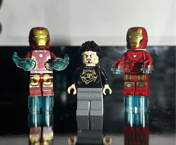 Lego Iron man Tony stark, Mark 43 e Mark 7 