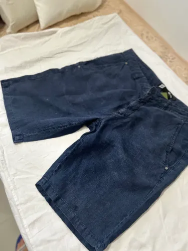 Bermuda de Linho, azul marinho Limits 44