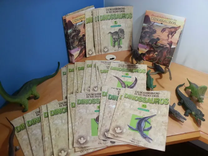 Coleção completa descobrindo o mundo dos dinossauros
