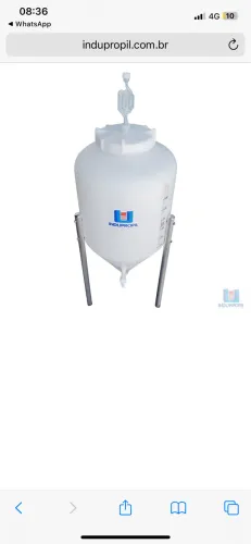Fermentador Cônico POP 25 Litros Branco