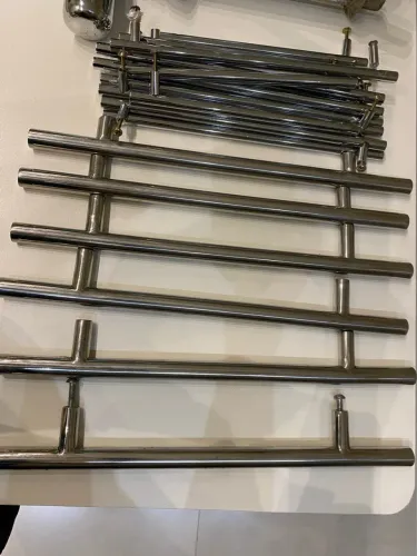 Puxador inox e puxador cromado