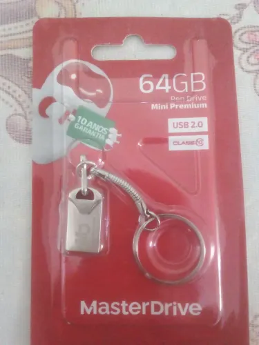 Pen Drive MasterDrive 64GB Mini Premium USB 2.0