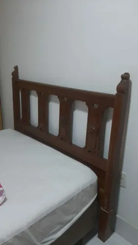 Cama de Casal  Maciça Antiga Rústica 