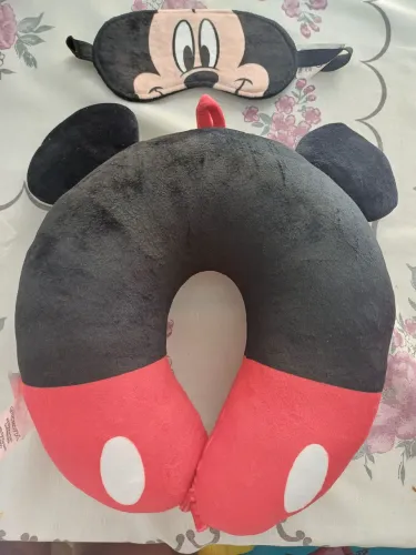 Travesseiro almofada de pescoço/ viagem Mickey Mouse