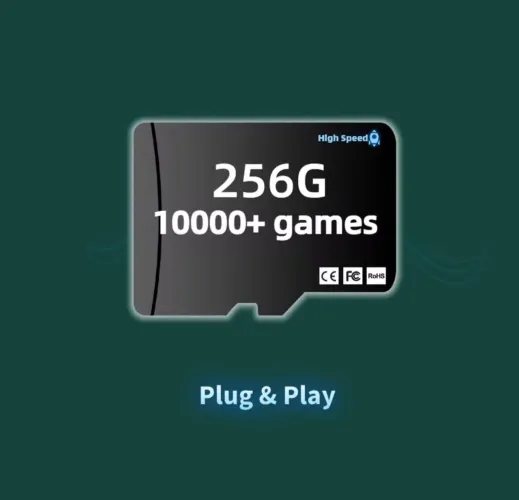 Cartão de Memória 256GB para TRIMUI SMART PRO 40 emuladores instalados - Alta Velocidade