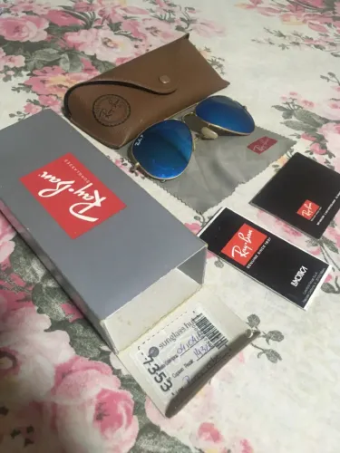 Óculos de Sol Ray-Ban Aviator Azul original