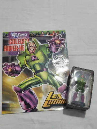 Miniatura Eaglemoss Lex Luthor - Edição 10 com caixa e revista