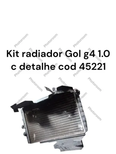 Kit radiador Gol g4 1.0 c detalhe cod 45221