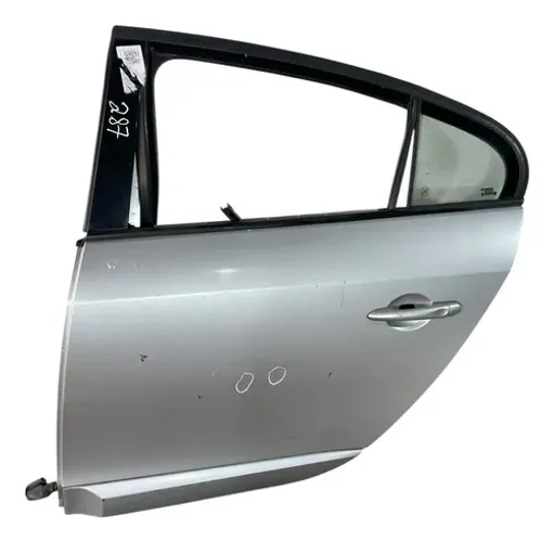 Porta Renault Fluence 2010/2011 Traseira Esquerda Prata