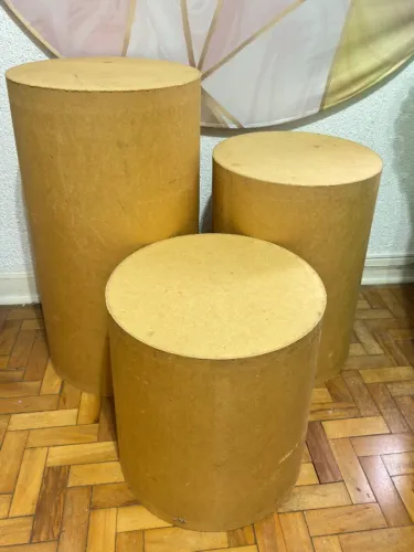 Trio de cilindros (45x45/45x60/45x80cm)