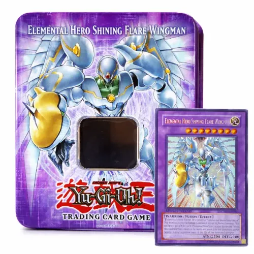 Elemental Hero Shining Flare Wingman CT03-EN004 Limited Edition + Collectible Tin Box 2006