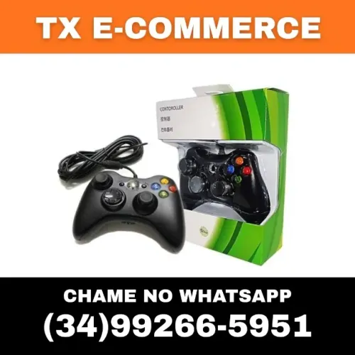 Controle Xbox com Fio - Microsoft - Controle Video Game Xbox com Fio Usb Pc Computador
