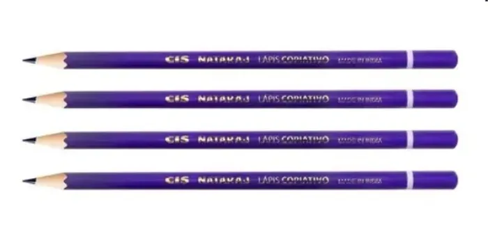 Kit 4 Lápis Copiativo Cis Nataraj Violeta