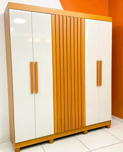 Guarda Roupa Casal 6 Portas e 2 Gavetas Cairo- Produto Novo Entrega Rápida