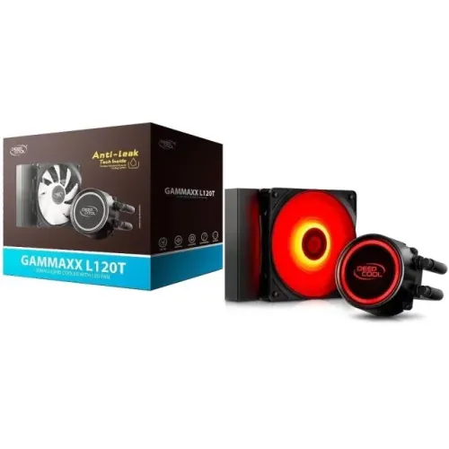 Water Cooler DeepCool GAMMAXX L120T, 120mm, Led Vermelho, NOVO, Lacrado 