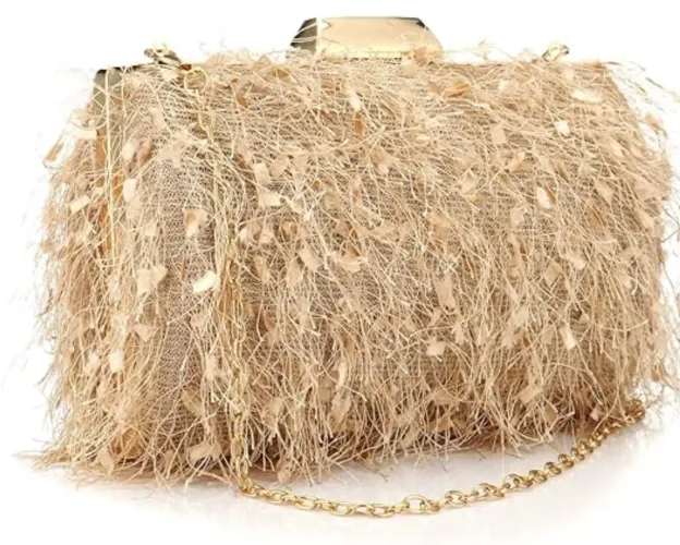 Bolsa festa de pluma 