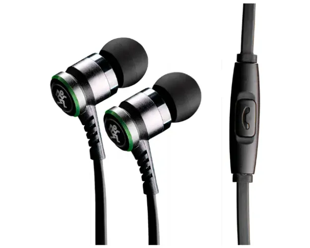 Fones de ouvido de alto desempenho com microfone e controle