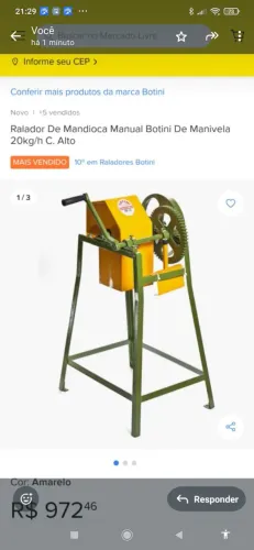 ralador de mandioca-caititu