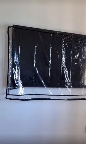 Capa de proteção para TV com velcro