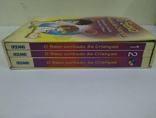 Box livros Orientações para pais e educadores,O sexo contado às crianças, vol 1 e 2 + CD 