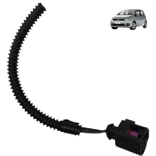 Plug conector buzina caracol 2 pinos vw fox 2010 2009 2008