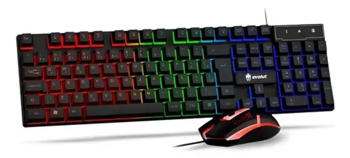 Kit Teclado e Mouse Evolut EG 57