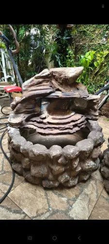 Fonte jardim fibra de vidro 1 metro diâmetro 1mt
