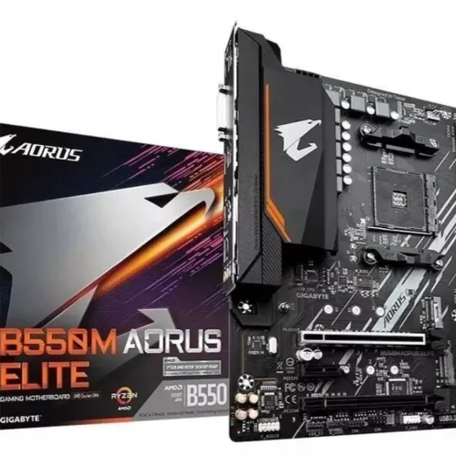 Placa-Mãe Gigabyte B550M AORUS ELITE AM4 B550 DDR4 PCIe 4.0 | Nova, Nunca Usada