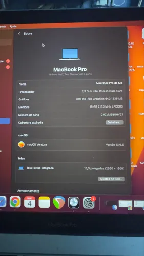 MacBook Pro i5 Dual Core troco iPhone Max 255