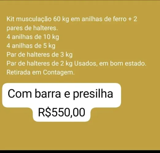 Kit Musculação