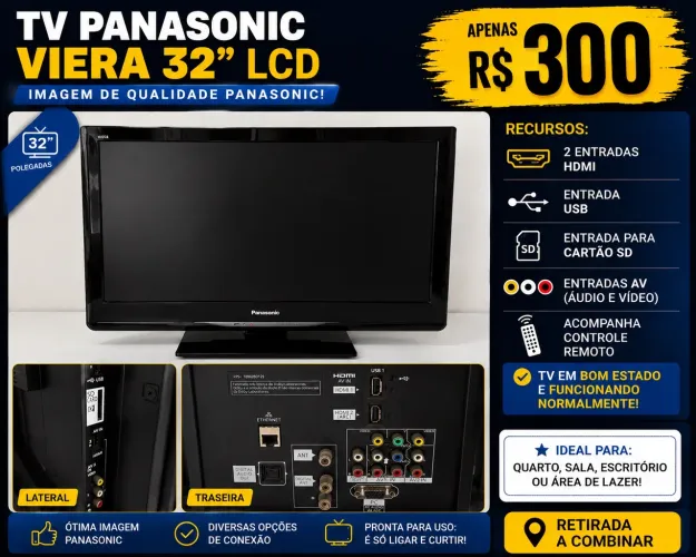 TV PANASONIC VIERA 32? LCD 