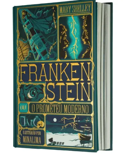 Frankenstein - Edição de luxo ilustrada e com elementos interativos do estúdio MinaLima